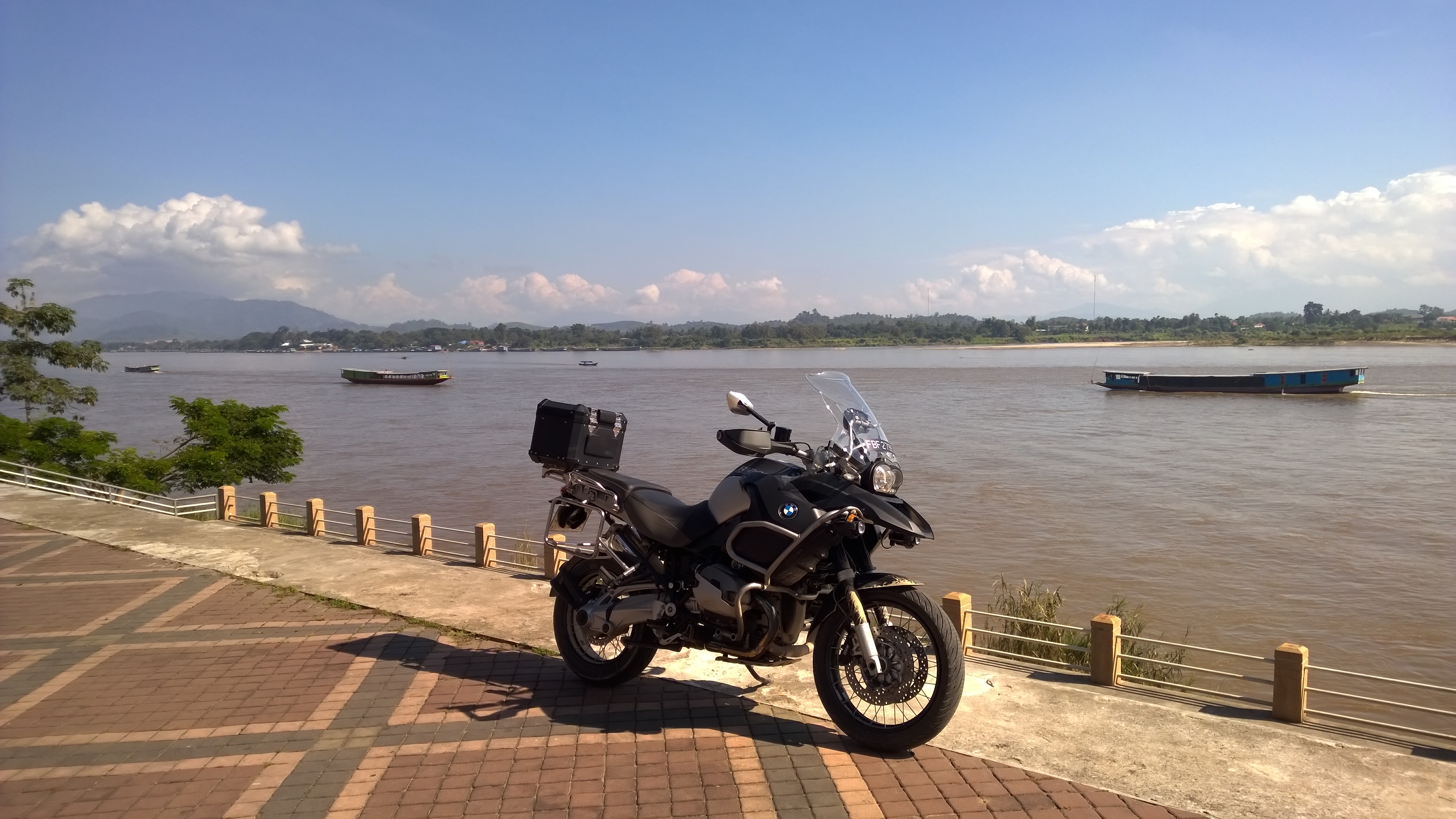 Mekong River Grenze zwischen Thailand und Laos.